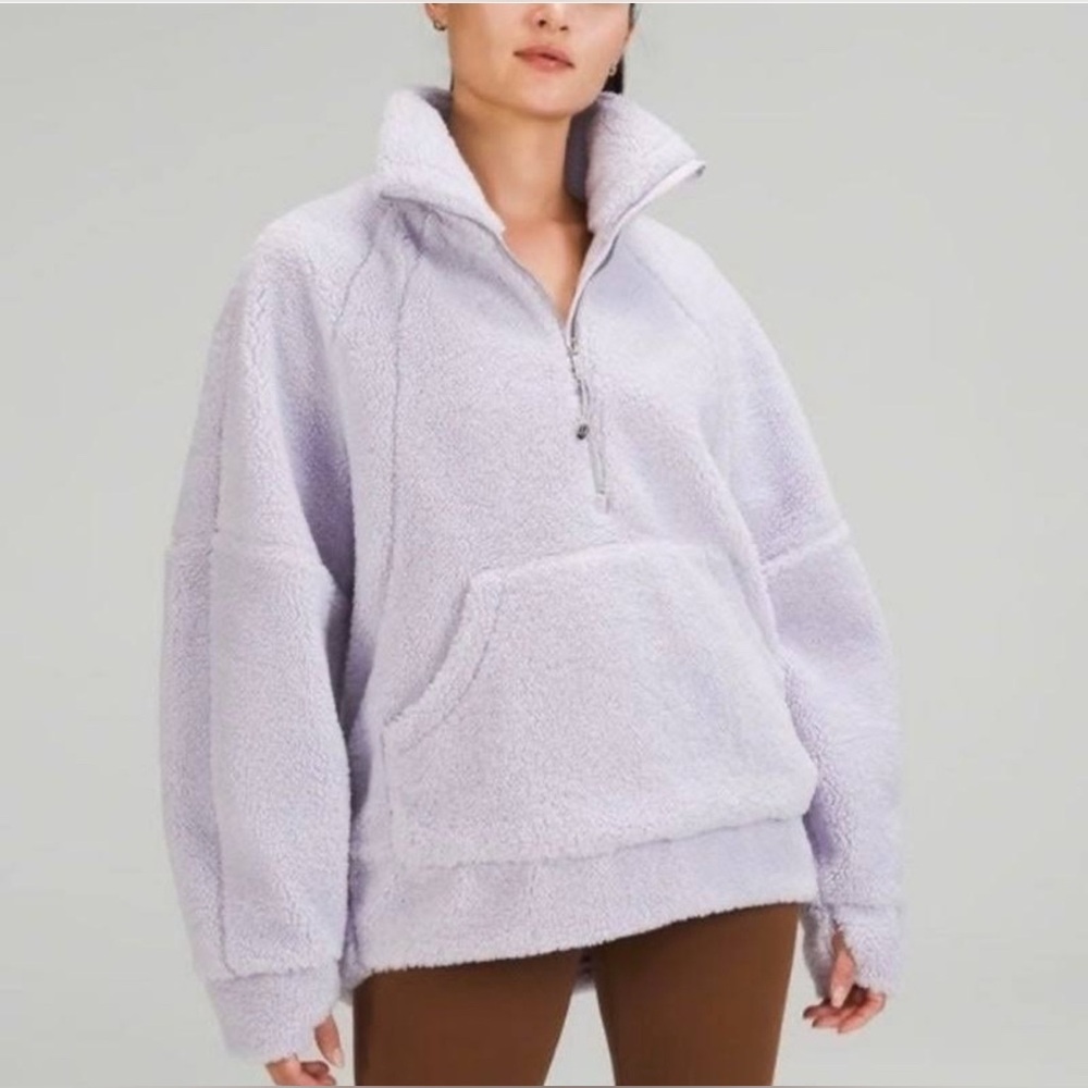 LULU LEMON FLEECE SCUBA LAVENDAR LADIES LIKE NEW WORN ONCE